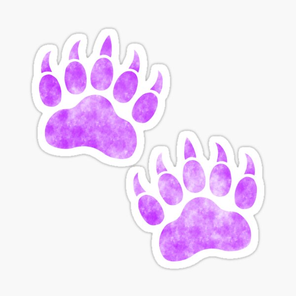 Purple sales bear paws