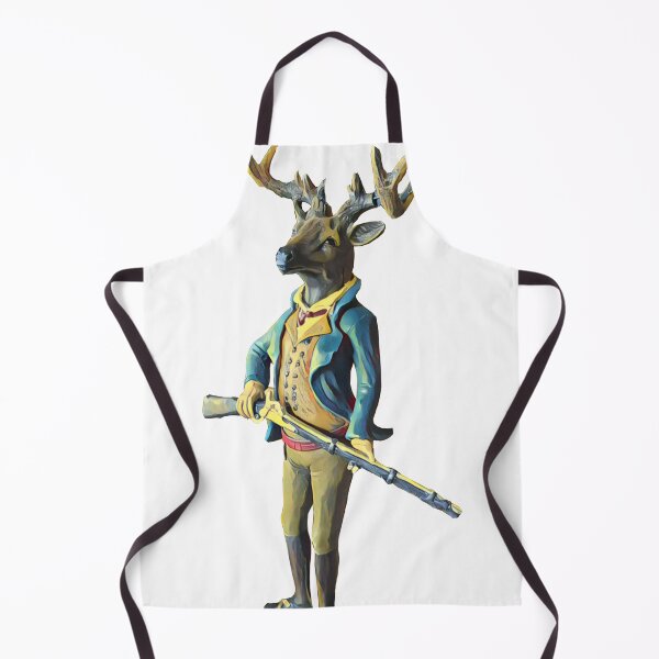 Item preview, Deer Hunter Caricature Rifle Human Animal Hybrid Sticker designed and sold by TastyTonic.