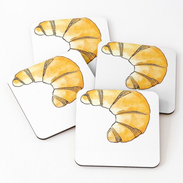Item preview, Croissant watercolor  designed and sold by Hueyhuesart.