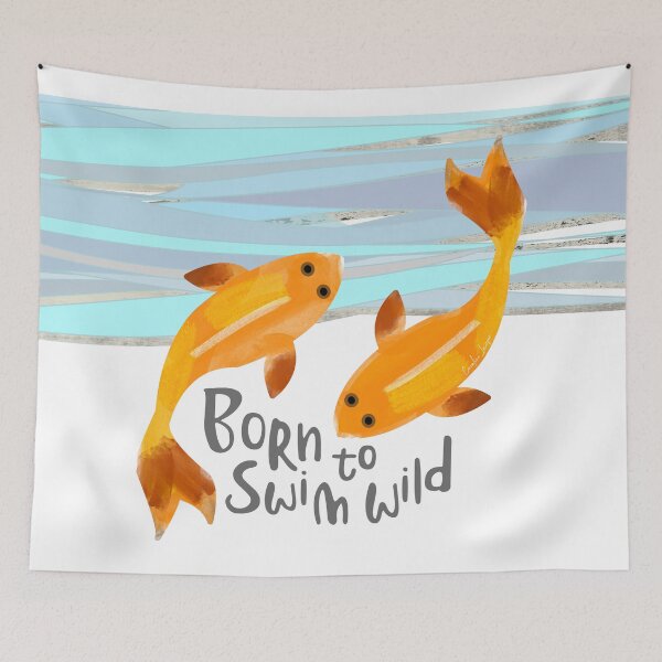 Item preview, Wild open water swimming for swimmer swim lovers. Caroline Laursen original designed and sold by Caroline Laursen.