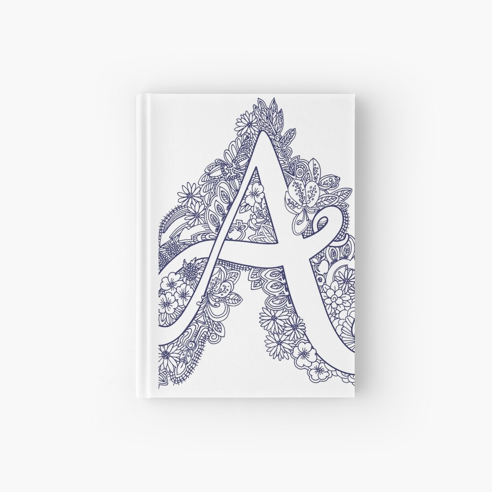 My Cat Monogram Doodle Notebook - Mandala Pattern in the Alphabet