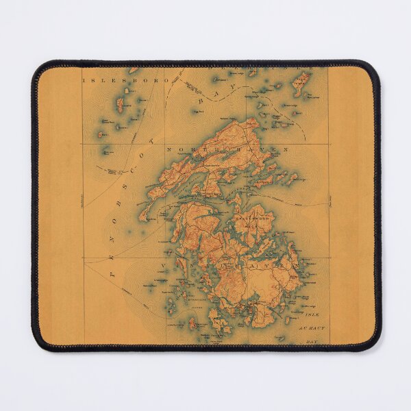 Item preview, Vinalhaven Maine Vintage Map designed and sold by BeaSchoney.