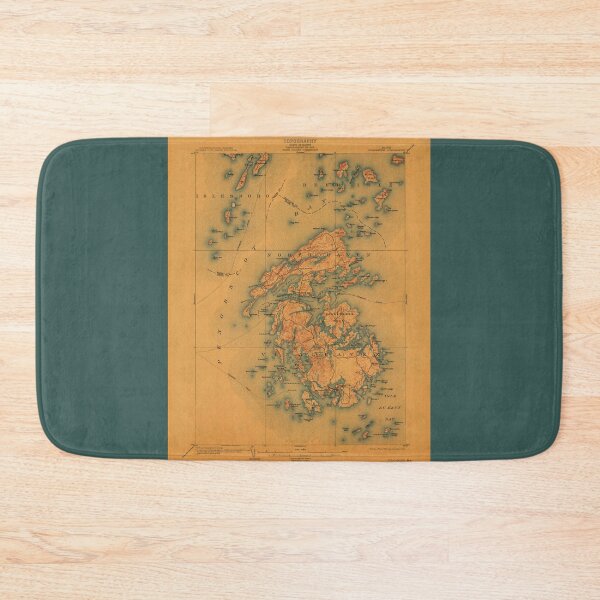 Item preview, Vinalhaven Maine Vintage Map designed and sold by BeaSchoney.