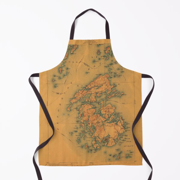 Item preview, Vinalhaven Maine Vintage Map designed and sold by BeaSchoney.