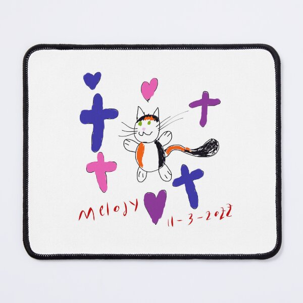 Item preview, My aunts cat surrounded by crosses and hearts designed and sold by VampTreesArt.
