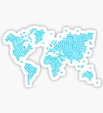 World Blue Icons. Sticker