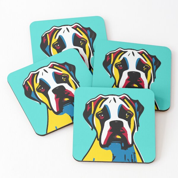 Item preview, Boxer in a Pop Art Style designed and sold by dogpopart.