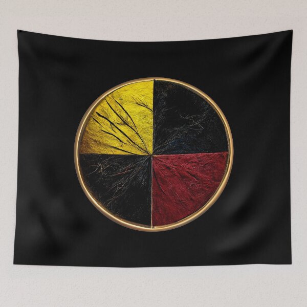 Item preview, Indigenous Medicine Wheel , Wheel Of Life, Native America. designed and sold by nativeStor.
