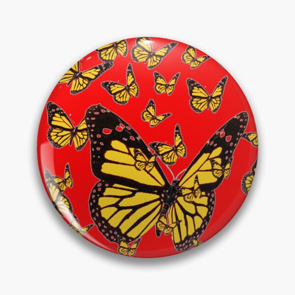 Item preview, ABSTRACT MONARCH BUTTERFLY PATTERNS RED ART designed and sold by sharlesart.