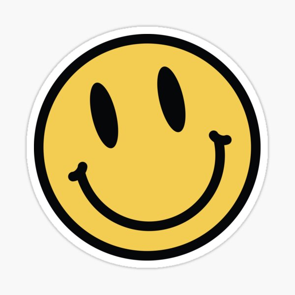 Classic Smiley Face Sticker for Sale by TRNCreative