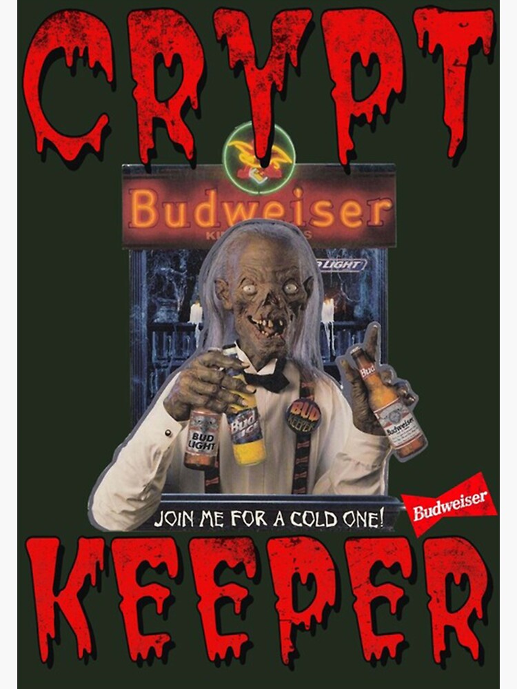 "Crypt Keeper (vintage 90s) Poster" Sticker for Sale by shirleywelmitt
