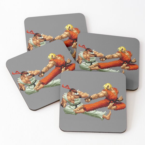 Item preview, Ryu VS Ken Street Pixel Fighter designed and sold by NEOFO.