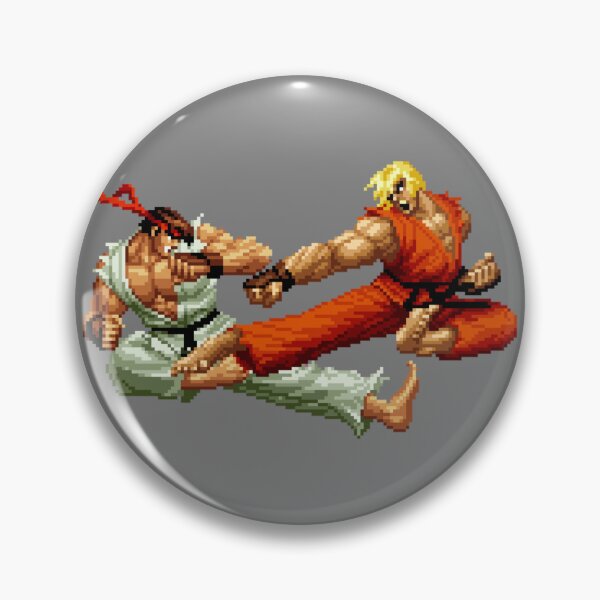 Item preview, Ryu VS Ken Street Pixel Fighter designed and sold by NEOFO.