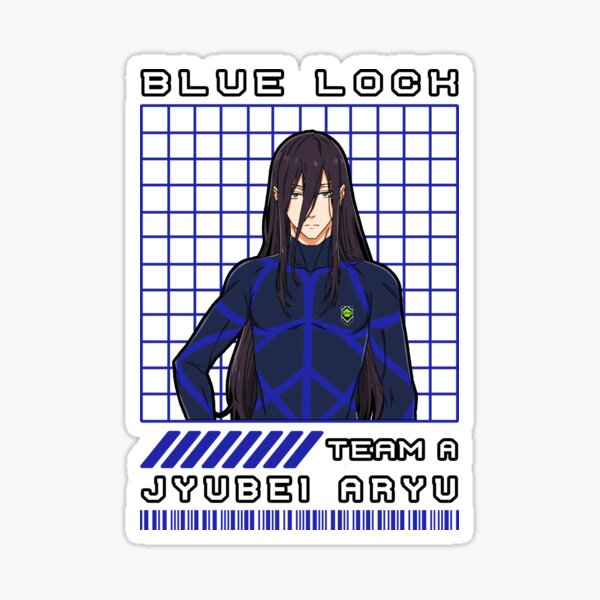 Aryu Jyubei in Casual Clothes Shibuya Blue ブルーロックLock | Sticker