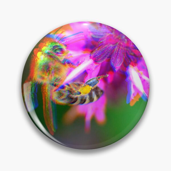 Item preview, Psychedelic Bee Sharp Flower  designed and sold by Stonio.