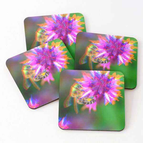 Item preview, Psychedelic Bee Sharp Flower  designed and sold by Stonio.
