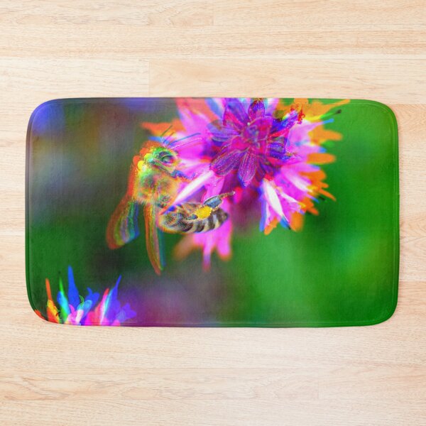 Item preview, Psychedelic Bee Sharp Flower  designed and sold by Stonio.