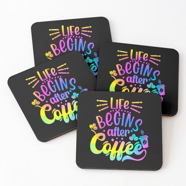 Item preview, life begins after coffee designed and sold by MythicalSticker.