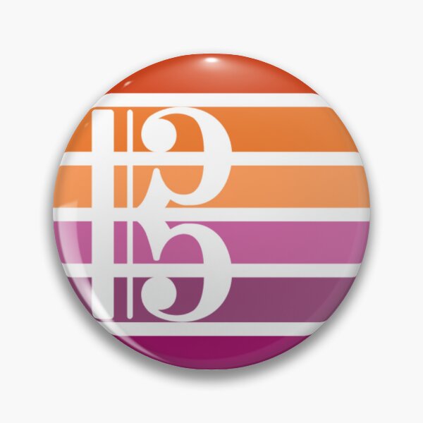 Item preview, Lesbian Alto Clef designed and sold by ThreatNotation.