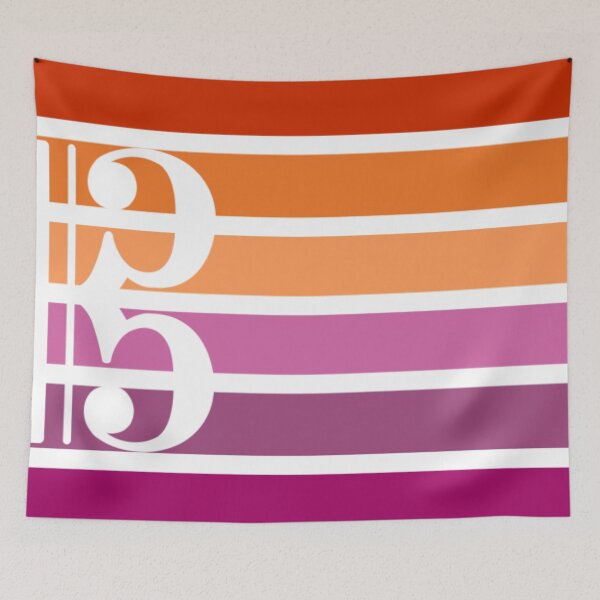Item preview, Lesbian Alto Clef designed and sold by ThreatNotation.