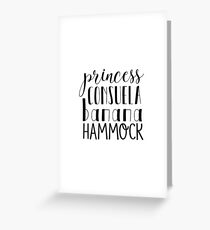 princess consuela banana hammock. Greeting Card