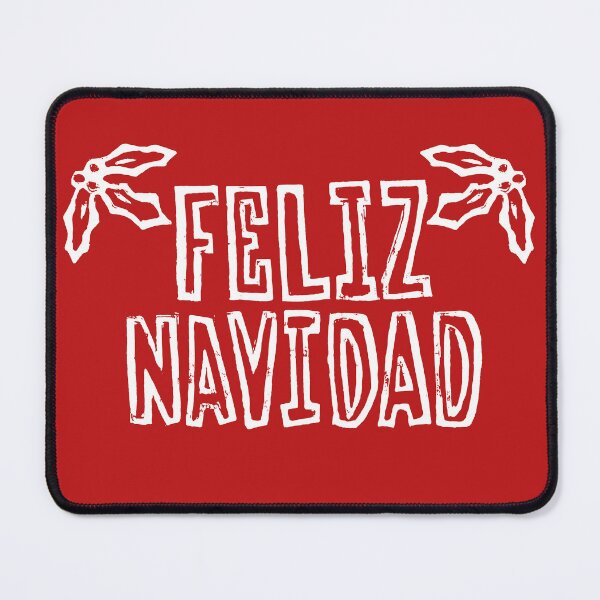 Item preview, Feliz Navidad with Holly (White Ink Version) designed and sold by laforma.
