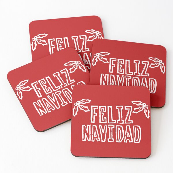 Item preview, Feliz Navidad with Holly (White Ink Version) designed and sold by laforma.