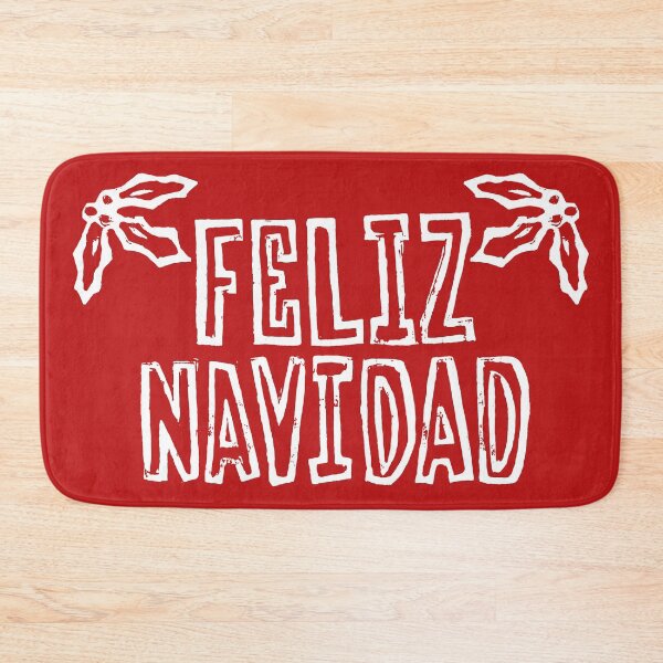 Item preview, Feliz Navidad with Holly (White Ink Version) designed and sold by laforma.