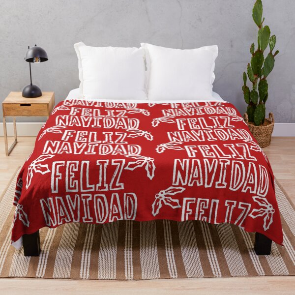 Item preview, Feliz Navidad with Holly (White Ink Version) designed and sold by laforma.