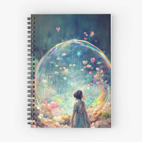Artikelvorschau, Blase Mädchen Träumer Regenbogen abstrakte Kunstdruck entworfen und verkauft von PrincessArtwork.