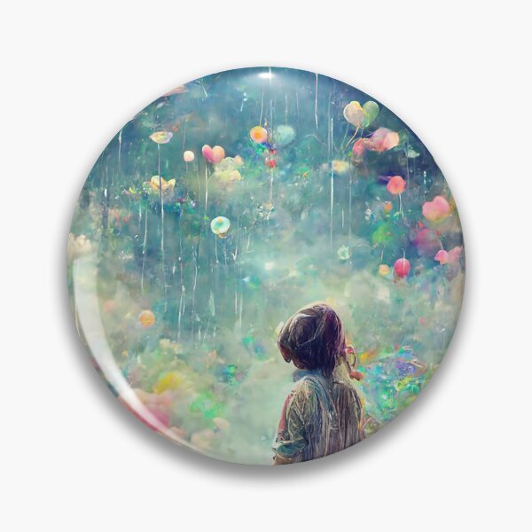 Item preview, Bubble Girl Dreamer Rainbow Abstract Art Print designed and sold by PrincessArtwork.