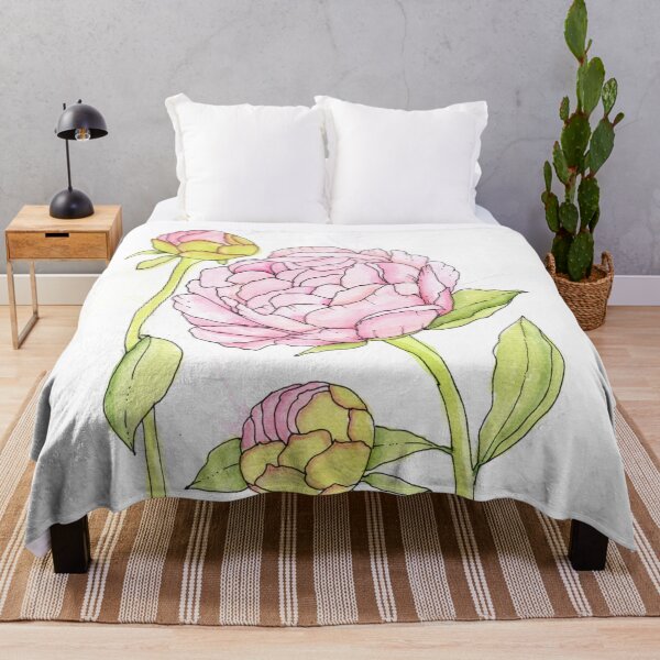 Item preview, Pink Peony and Peony Buds designed and sold by SunnyPainter.