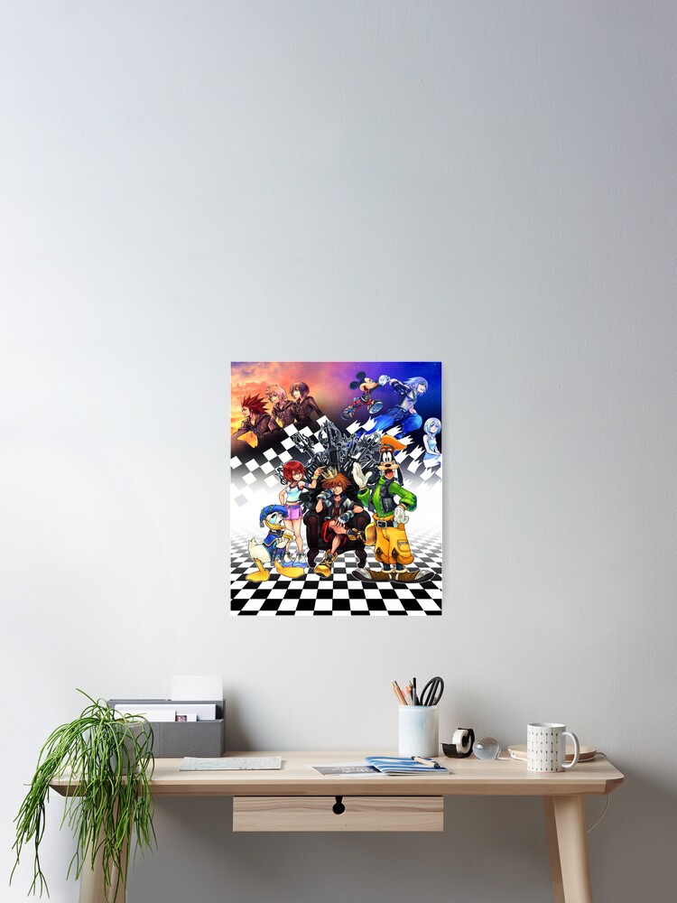 Imagen 2 de 3, Póster con la obra Arte de personajes de Kingdom Hearts, diseñada y vendida por romepleione.