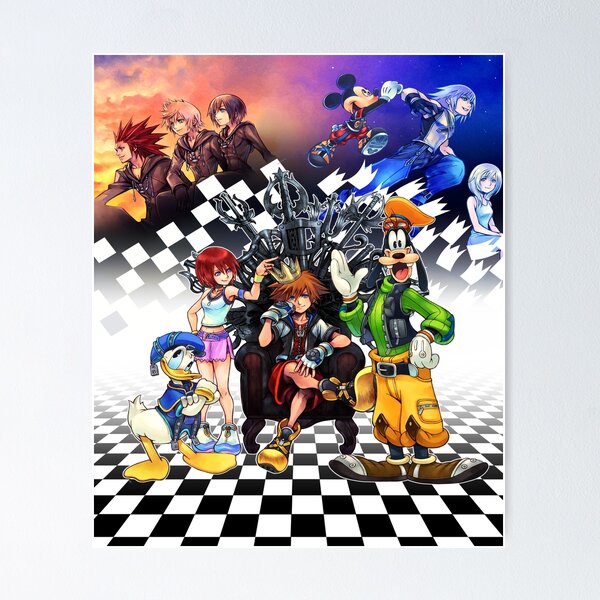 Vista previa del artículo con la obra «Arte de personajes de Kingdom Hearts», diseñado y vendido por romepleione.