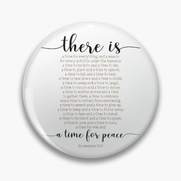 Item preview, There is a time for everything, Ecclesiastes 3:1-8 designed and sold by ArtfulZuzu.