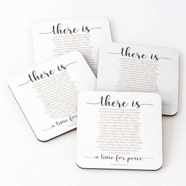 Item preview, There is a time for everything, Ecclesiastes 3:1-8 designed and sold by ArtfulZuzu.