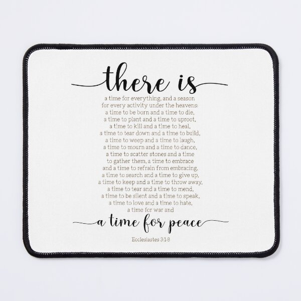 Item preview, There is a time for everything, Ecclesiastes 3:1-8 designed and sold by ArtfulZuzu.
