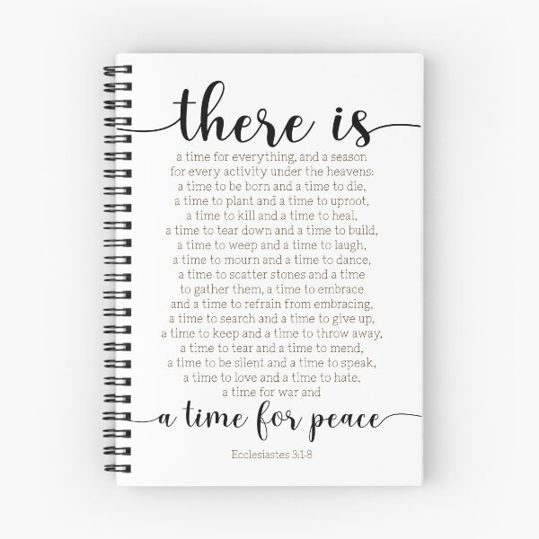 Item preview, There is a time for everything, Ecclesiastes 3:1-8 designed and sold by ArtfulZuzu.