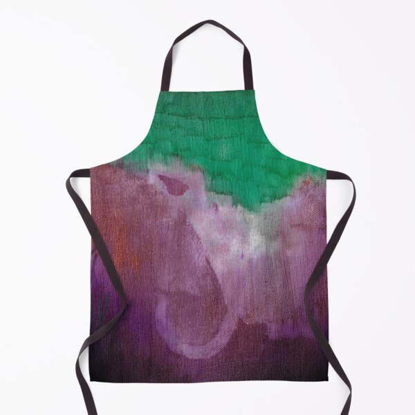Aperçu de l'œuvre Mammouth éléphant abstrait vert et violet dans les algues créée et vendue par robinyukiko.