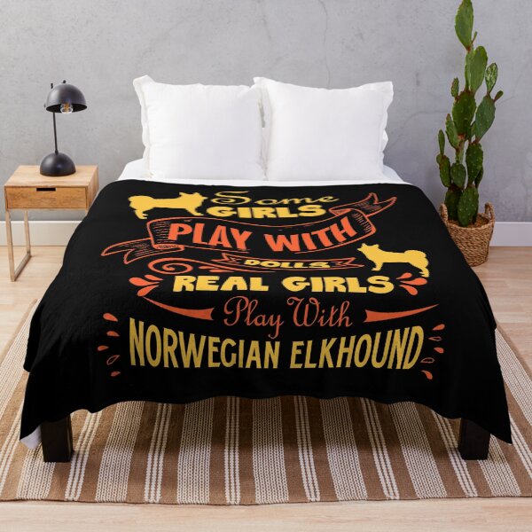 Item preview, Real Girls Play With Norwegian Elkhound designed and sold by UnknownArtistt.