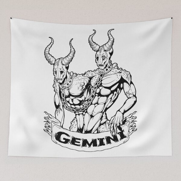 Item preview, Gemini (black / white) designed and sold by Marsh Merch.