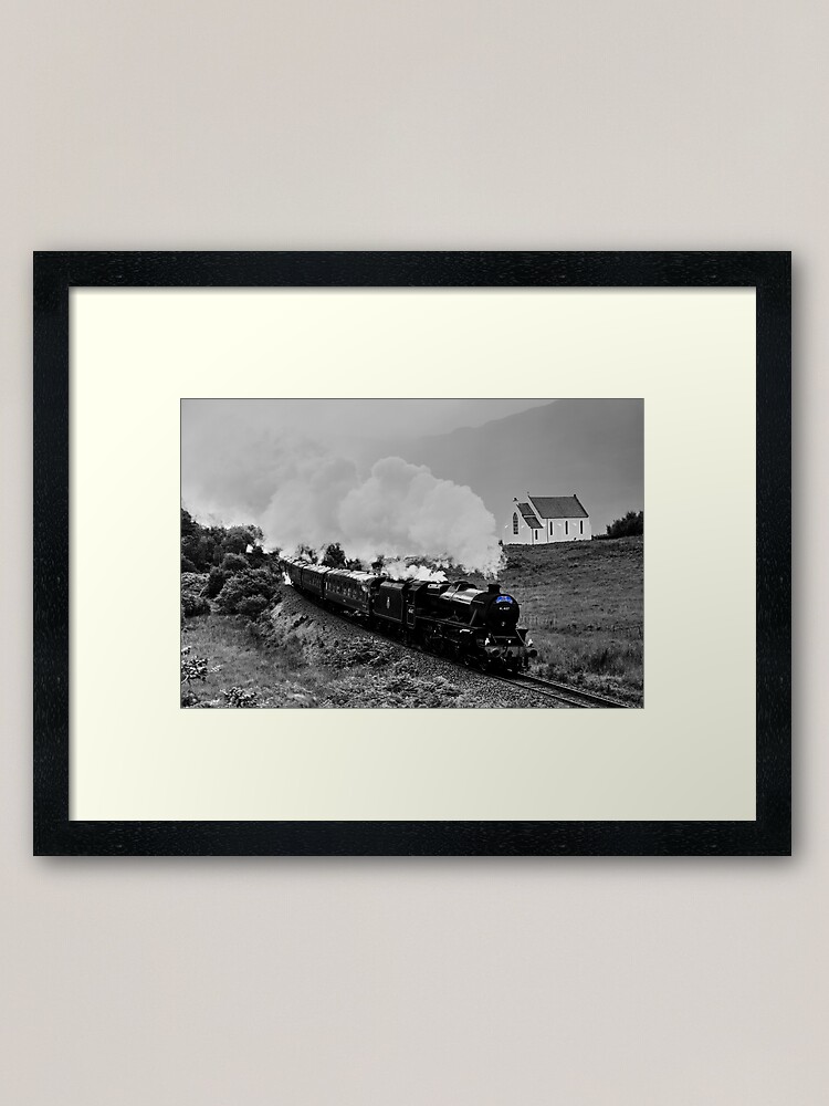 Alternate view of The Jacobite Steam Train. Framed Art Print