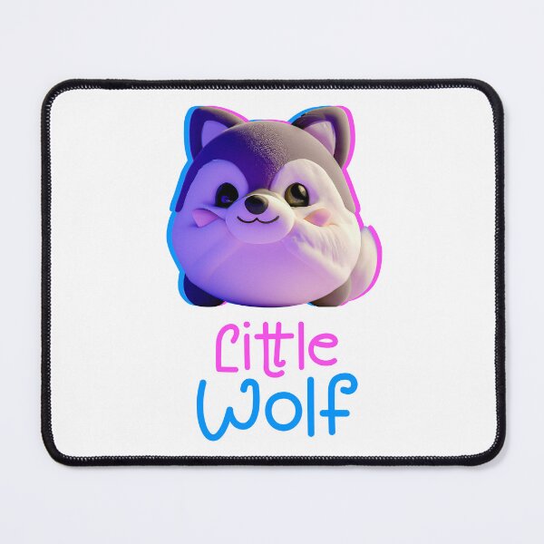 Item preview, Little Wolf Baby - Marshmallow Toy Style art designed and sold by H Jonas.