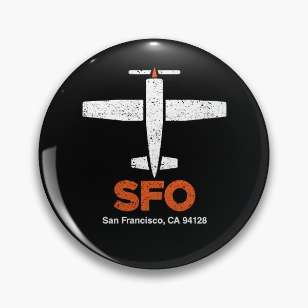 Item preview, San Francisco Airport Gift for Pilots designed and sold by Venue Pin.