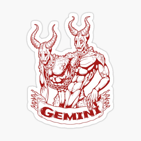 Gemini (red) Sticker