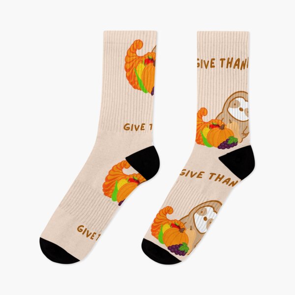 Item preview, Thanksgiving Give Thanks Sloth designed and sold by theslothinme.