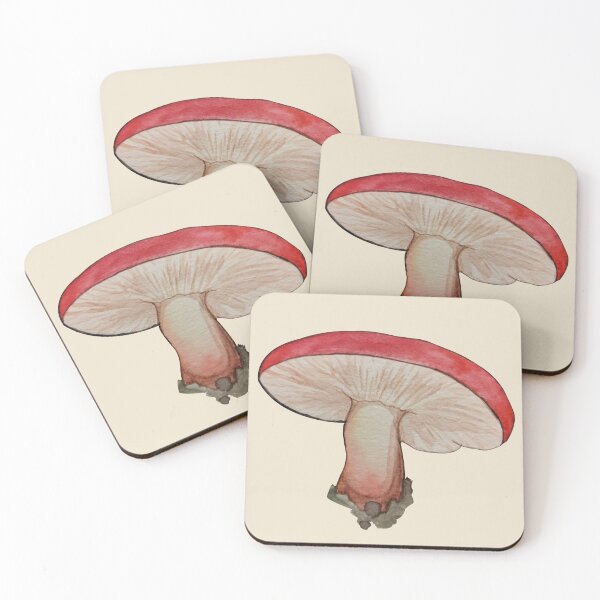 Item preview, Red Russula Mushroom designed and sold by Sylvanbirds.