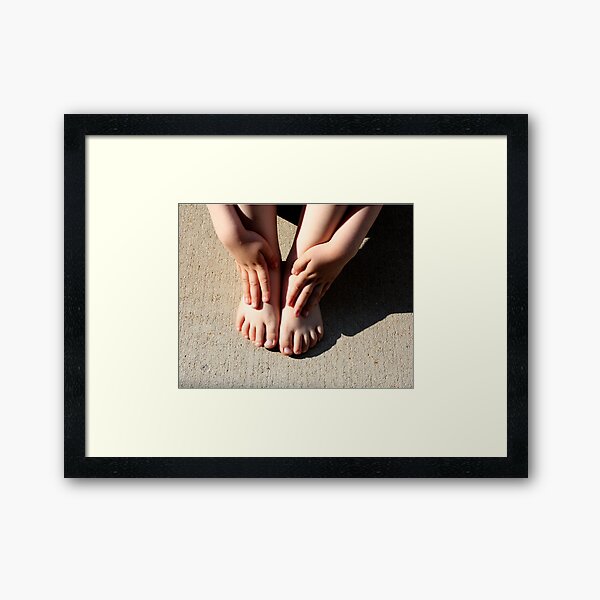 Beautiful Feet Framed Art Print