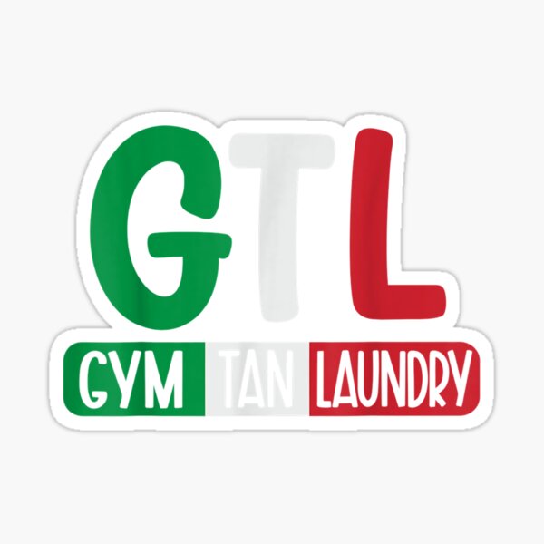 Artikel-Vorschau von GTL Gym Hellbraune Wäsche Italienische Flagge New Jersey Garden NJ Shore, designt und verkauft von Judewarne.