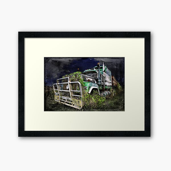 Night of the Road Train Framed Art Print